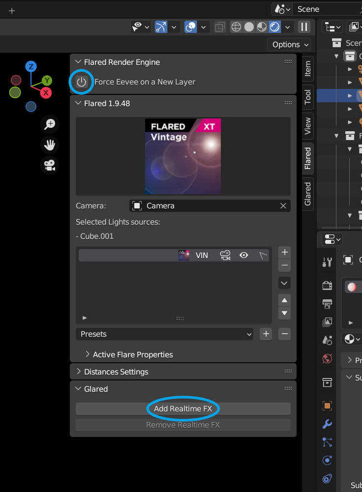 Settings shown in this legacy Blender tutorial